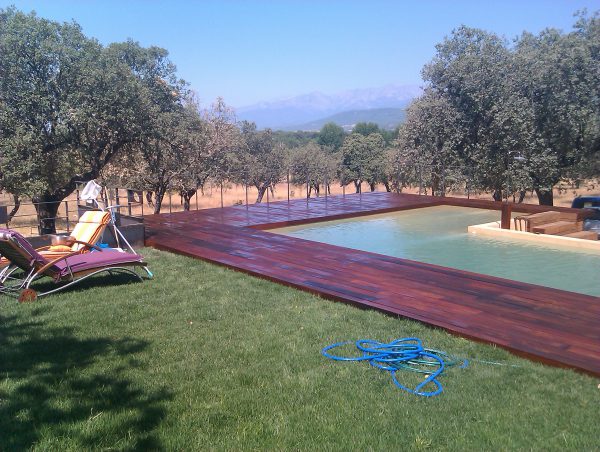 madera exterior ipe para piscina y jardin
